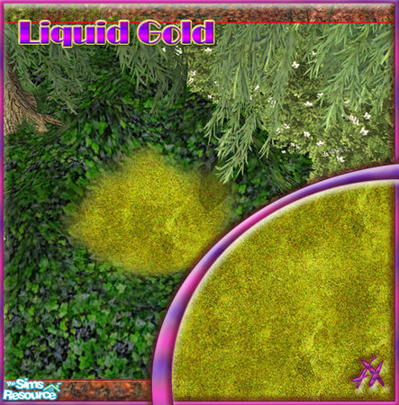 Sims 2 — Fantasy Grounds - Liquid Gold by Axanterre — Part of the fantasy grounds set.