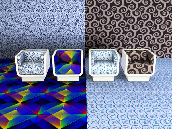 Sims 3 — Abstract patterns 2 by Andreja157 — Patterns created with CAP and TSR Workshop's Pattern Tool All 4 are in