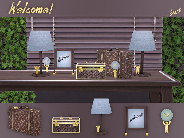 Sims 4 — Welcome! by soloriya — East or west - home is best. Everything in this set just says - Welcome! The set includes