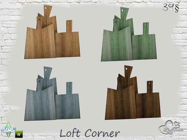Sims 4 — Loft Corner Woodboards by BuffSumm — Part of the *Loft Corner* Set!
