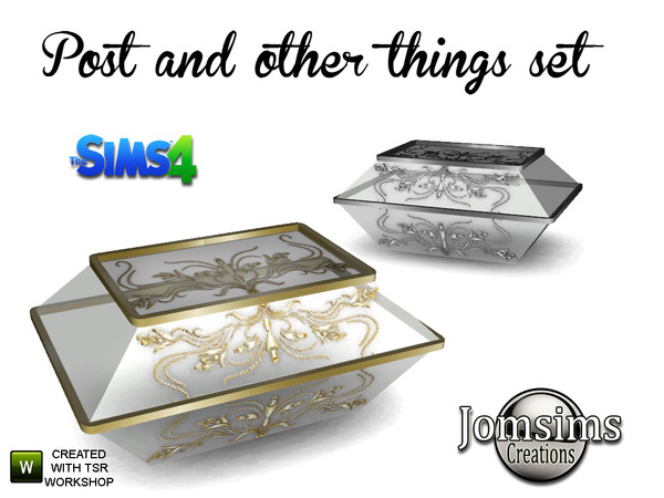 Sims 4 — post and other things letter box 1 by jomsims — post and other things letter box 1