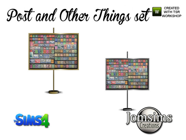 Sims 4 — post and other things stamp collection by jomsims — post and other things stamp collection