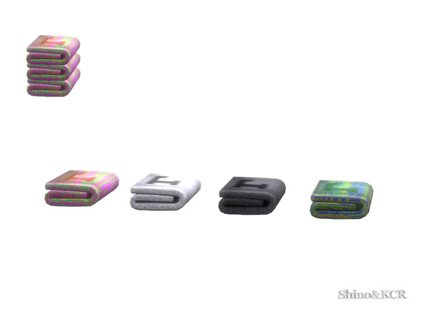 Sims 4 — Loft Bathroom - Towel by ShinoKCR — fluffy Towel with Application