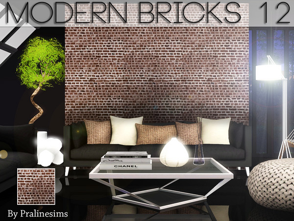 Sims 3 — Modern Bricks 12 by Pralinesims — By Pralinesims for TSR