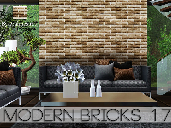 Sims 3 — Modern Bricks 17 by Pralinesims — By Pralinesims