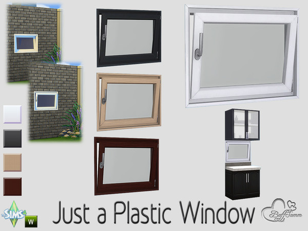 Sims 4 — 1x1 Counter Left Open by BuffSumm — For Counters with Backdrop! Part of the 'Just a Plastic Window' Set
