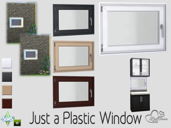 Sims 4 — 1x1 Counter Right by BuffSumm — For Counters with Backdrop! Part of the 'Just a Plastic Window' Set