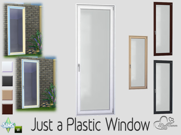 Sims 4 — 1x1 Full Left by BuffSumm — For Counters with Backdrop! Part of the 'Just a Plastic Window' Set
