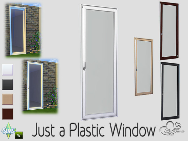 Sims 4 — 1x1 Full Left Open by BuffSumm — For Counters with Backdrop! Part of the 'Just a Plastic Window' Set