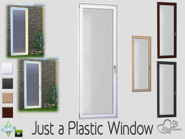 Sims 4 — 1x1 Full Right by BuffSumm — For Counters with Backdrop! Part of the 'Just a Plastic Window' Set