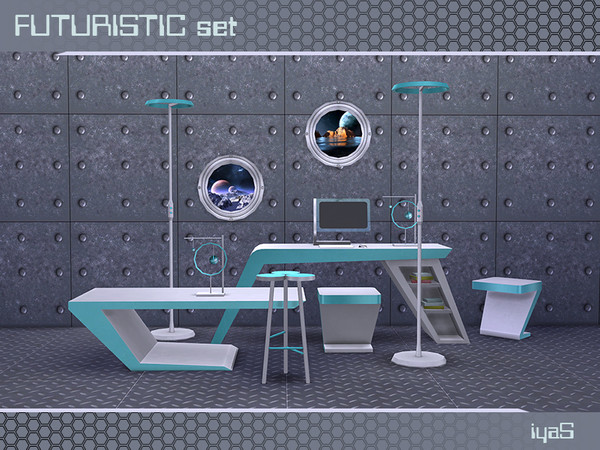 Sims 4 — Futuristic set by soloriya — Staying ahead of modern technology and design can be a challenging task, but these