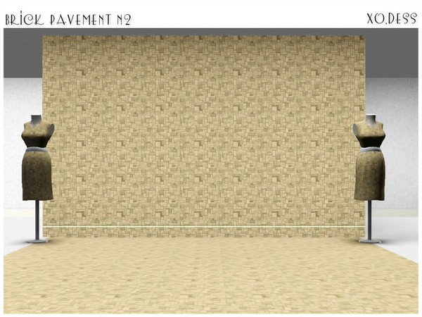 Sims 3 — Brick Pavement_Pattern N2. by Xodess — This texture is part of the - Dess_MASONRY V1 - set. How to find them in