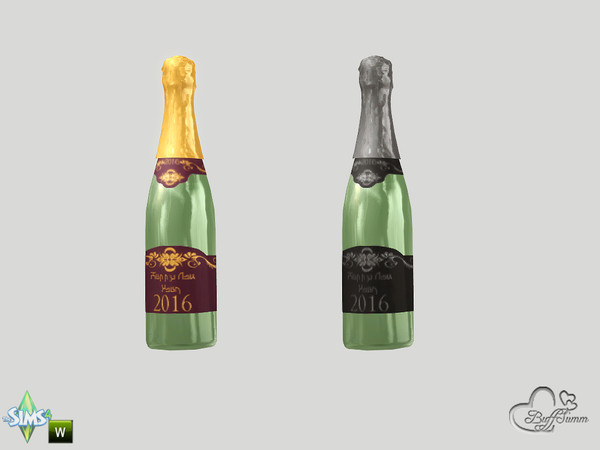 Sims 4 — New Year Champagne by BuffSumm — May your New Year be filled with adoration, happiness, warmth and cheer; and