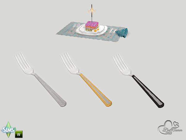 Sims 4 — New Year Fork Small by BuffSumm — May your New Year be filled with adoration, happiness, warmth and cheer; and
