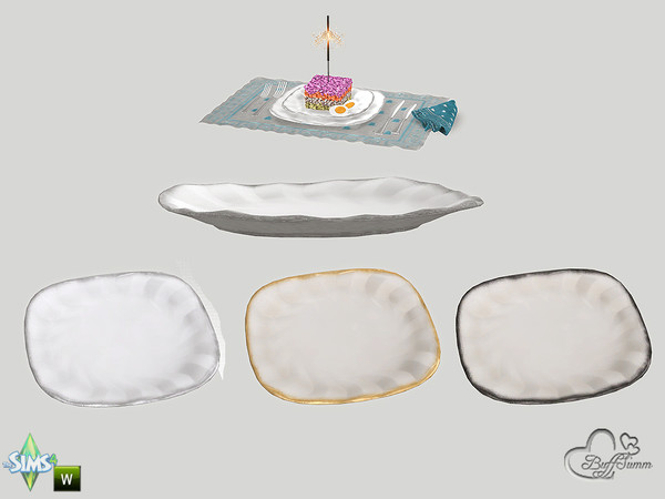 Sims 4 — New Year Plate Small by BuffSumm — May your New Year be filled with adoration, happiness, warmth and cheer; and