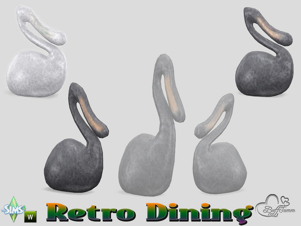 Sims 4 — Retro Dining Duck v1 by BuffSumm — Traveling back in time... Retro Dining... Stylish, Colorful, Retro :) Part of