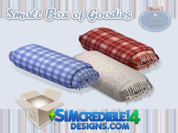 Sims 4 — Winter choices blanket by SIMcredible! — It's SIMcredible! Small box of goodies #5 - Your lovely source for