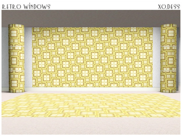 Sims 3 — Dess_ Retro Windows. by Xodess — Retro Windows... part of my - CUBICAL RETRO - set. How to find it in game:
