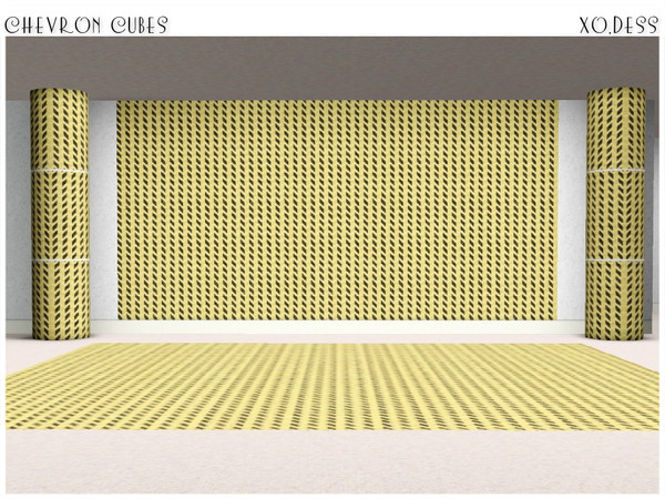 Sims 3 — Dess_Chevron Cubes. by Xodess — Chevron Cubes... part of my - CUBICAL RETRO - set. How to find it in game: After