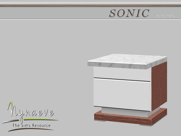 Sims 3 — Sonic Counter Island by NynaeveDesign — Sonic Kitchen - Counter Island Located in Surfaces - Counters Price: 500