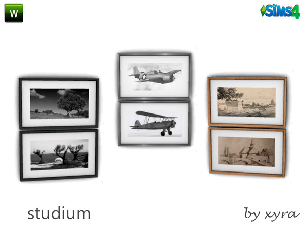 Sims 4 — xyra Studium paintings by xyra332 — paintings for study, new mesh and in 3 different colors, belongs to the set
