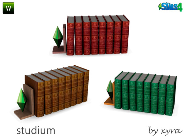 Sims 4 — xyra Studium encyclopedia by xyra332 — encyclopedia for study, new mesh and in 3 different colors, belongs to