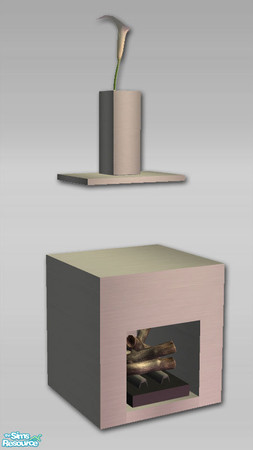 Sims 2 — Symphony  Fire 1 Tile - Vase 05 by Shakeshaft — Part of a new mesh set, set high standards with the Symphony