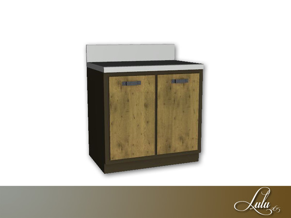 Sims 3 — Loft Kitchen Counter Base by Lulu265 — Part of the Loft Kitchen Set Fully CAStable
