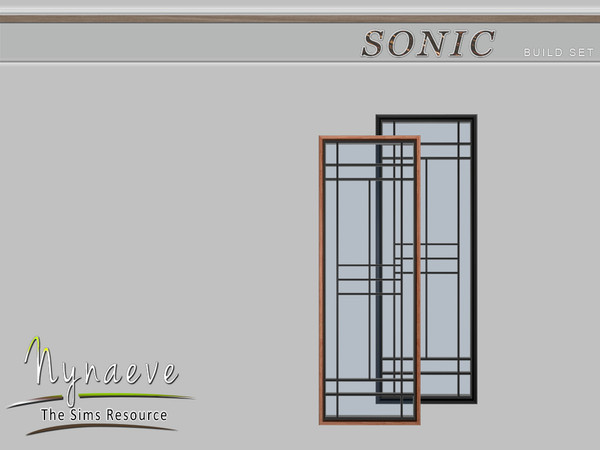 Sims 4 — Sonic Window (tile) by NynaeveDesign — Sonic Build Set - Window (tile) Located in Build - Windows Price: 109