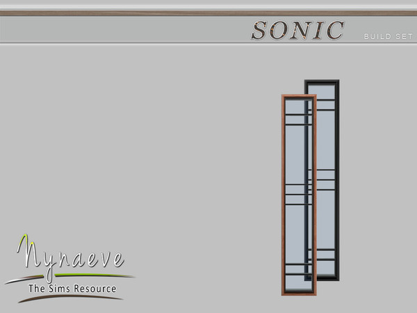 Sims 4 — Sonic Window (left end) by NynaeveDesign — Sonic Build Set - Window (left end) Located in Build - Windows Price: