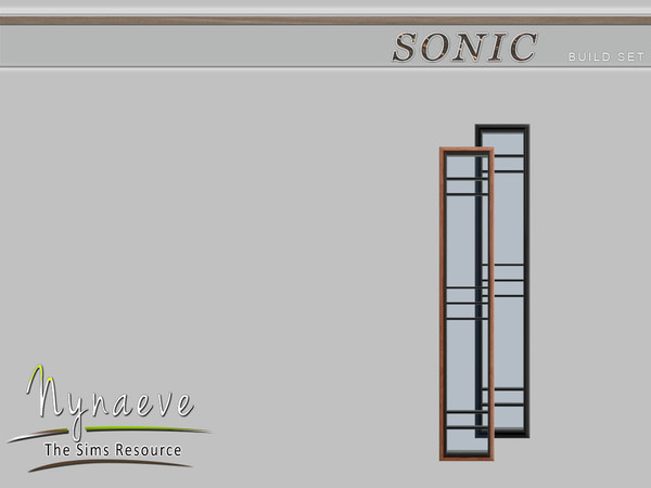 Sims 4 — Sonic Window (right end) by NynaeveDesign — Sonic Build Set - Window (right end) Located in Build - Windows