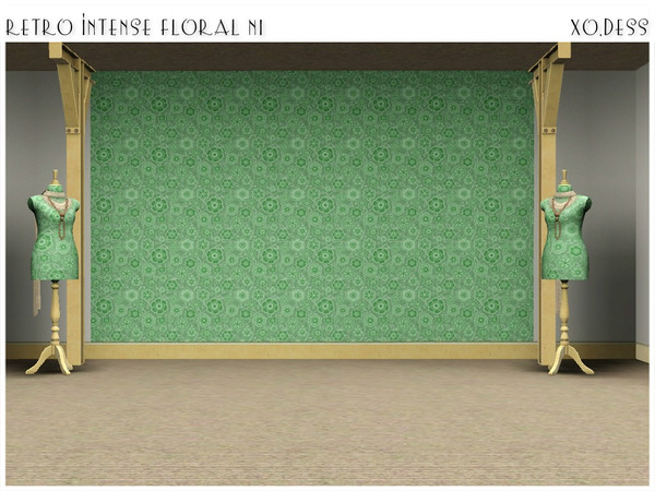 Sims 3 — Retro Intense Floral - N1 - PATTERN. by Xodess — This pattern/texture is part of my - INTENSITY - set N1. How to