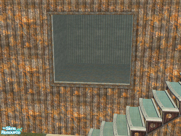 Sims 2 — Rusty plate window by hatshepsut — Part of the Rusty Build Set.