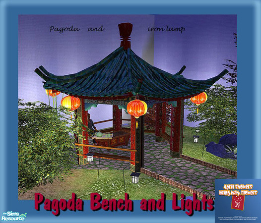 Sims 2 — Pagoda Mesh by simscom — Brought to you by the Sims2 Community Project.....Please enjoy this set we have made