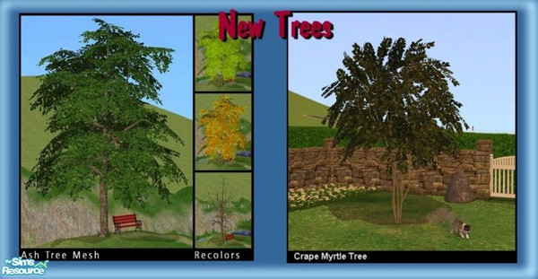 Sims 2 — Ash Tree - Winter by simscom — Brought to you by the Sims2 Community Project...Please enjoy this set we have