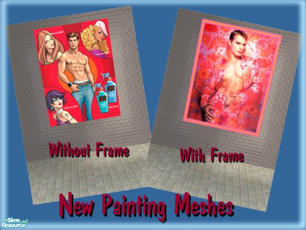 Sims 2 — Painting Mesh - 02 by simscom — Brought to you by the Sims2 Community Project.....Please enjoy this set we have