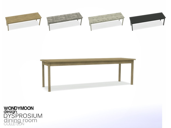 Sims 4 — Dysprosium Dining Table by wondymoon — - Dysprosium Dining - Dining Table - Wondymoon|TSR - Creations'2016