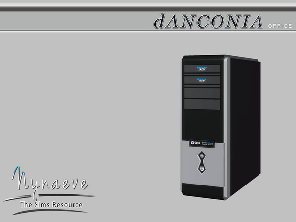 Sims 4 — dAnconia Computer Case by NynaeveDesign — dAnconia Office - Computer Case Located in: Electronics - Computers