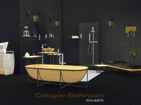 Sims 4 — Cologne Bathroom  by ShinoKCR — Inspired by the Furniture Fair 2016 in Cologne: The Bathroom - Bathtub (4