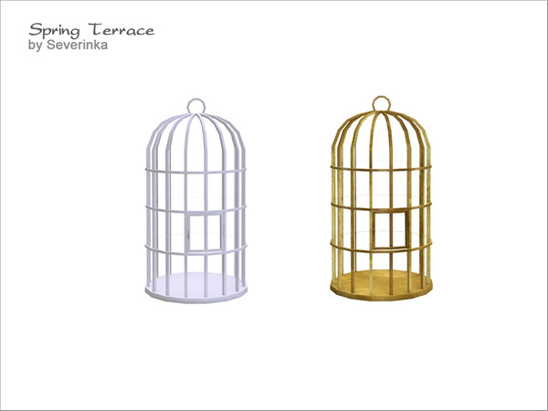 Sims 4 — [Spring Terrace] Cage by Severinka_ — Cage for bidrs From the set of 'Spring Terrace', 2 colors