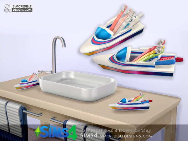 Sims 4 — Little Bubbles - Toothbrush boat by SIMcredible! — by SIMcredibledesigns.com available at TSR __________________