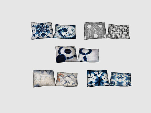 Sims 4 — Indigo - Pillow by ung999 — Indigo - Pillow for sofa and loveseat Color Options : 5 Located at : Decor / clutter