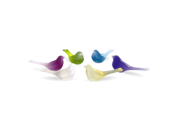 Sims 4 — Indigo - Sculpture by ung999 — Indigo - Sculpture Bird Color Options : 6 Located at : Decor / Clutter