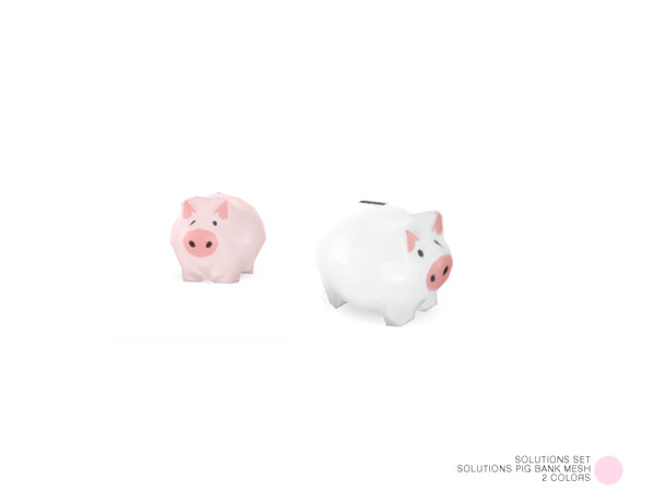 Sims 4 — Solutions Pig Bank Mesh by DOT — Solutions Pig Bank Mesh by DOT of The Sims Resource