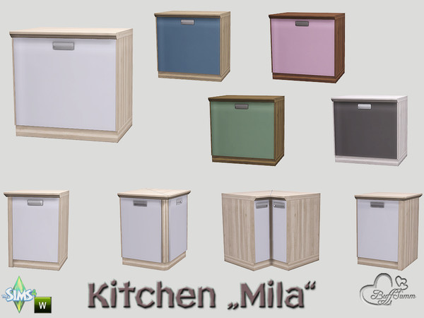 Sims 4 — Kitchen Mila Counter v1 by BuffSumm — Part of the *Kitchen Mila* Created by BuffSumm @ TSR ***TSRAA***