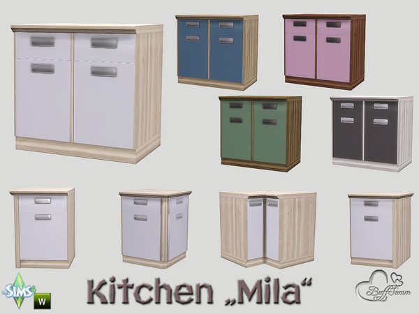 Sims 4 — Kitchen Mila Counter v2 by BuffSumm — Part of the *Kitchen Mila* Created by BuffSumm @ TSR ***TSRAA***