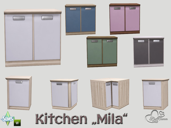 Sims 4 — Kitchen Mila Counter v3 by BuffSumm — Part of the *Kitchen Mila* Created by BuffSumm @ TSR ***TSRAA***