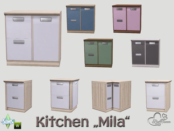 Sims 4 — Kitchen Mila Counter v4 by BuffSumm — Part of the *Kitchen Mila* Created by BuffSumm @ TSR ***TSRAA***