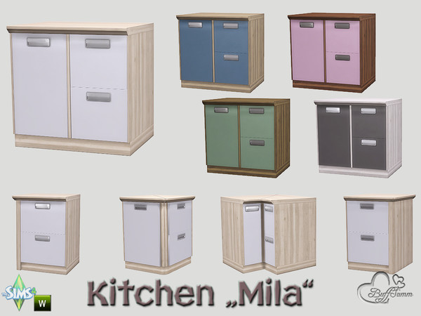 Sims 4 — Kitchen Mila Counter v5 by BuffSumm — Part of the *Kitchen Mila* Created by BuffSumm @ TSR ***TSRAA***