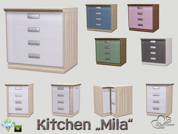 Sims 4 — Kitchen Mila Counter v7 by BuffSumm — Part of the *Kitchen Mila* Created by BuffSumm @ TSR ***TSRAA***